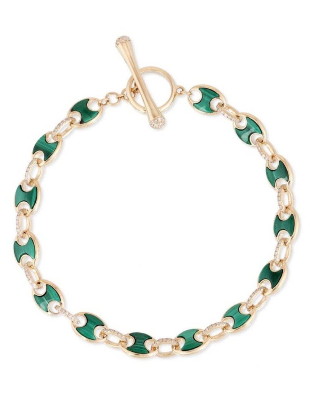 Diamond Blossom 14K (or 18k upon request) Yellow Gold Diamond Link Bracelet